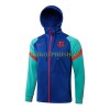 FC Barcelona Hooded Trainingsjacke 2022-23 Blaugrüne Für Herren